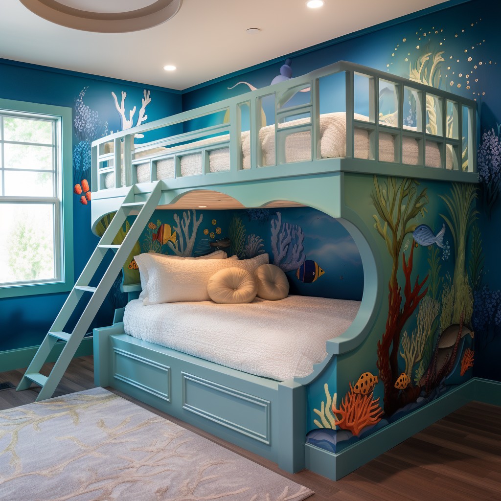 Under-the-Sea Exploration- Modern Double Deck Bed Design