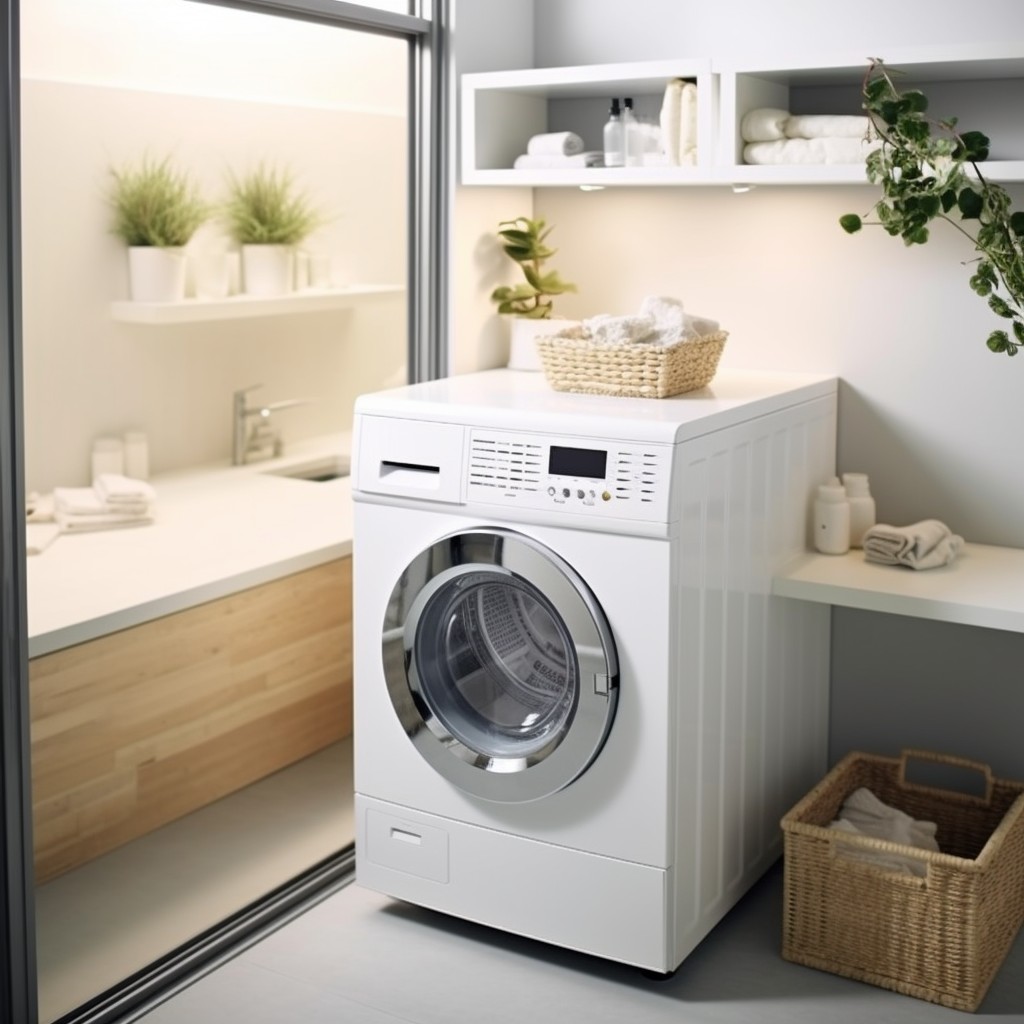 Use Compact Essentials For Space-Saving Appliances - Laundry Area Ideas