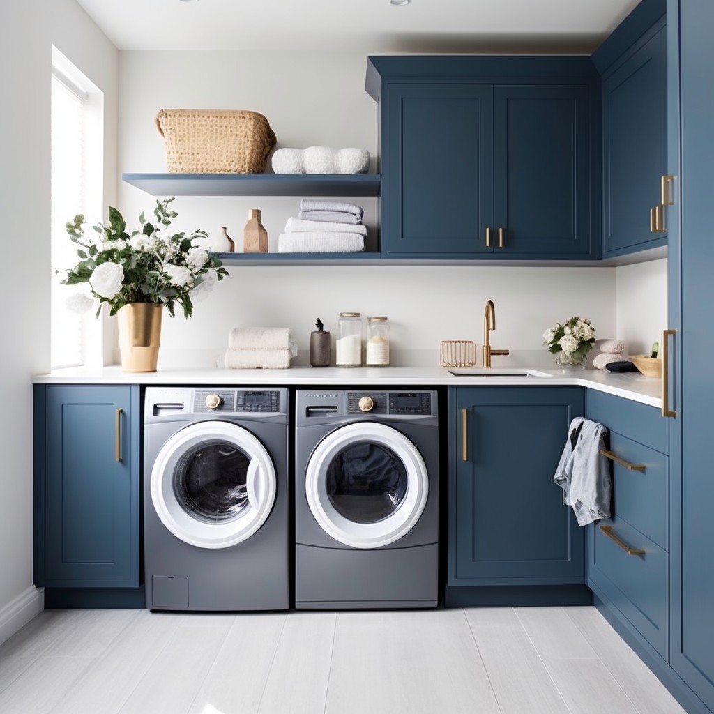 Use Coordinated Appliances Seamless Integration - Small Laundry Area Ideas