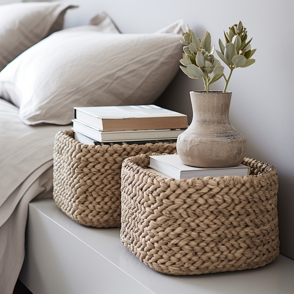 Use Decorative Baskets for Loose Items - Cardboard Box Diy Storage