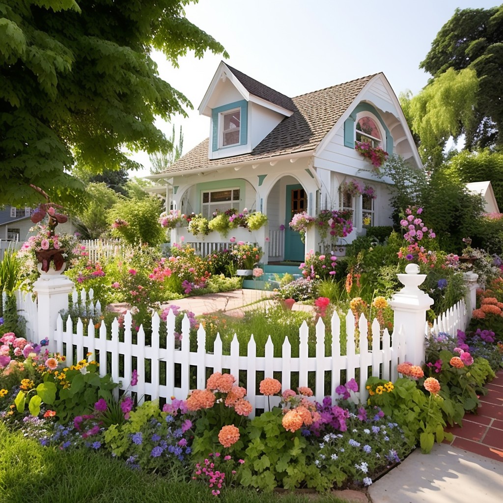 Whimsical - Front Yard Simple Garden Ideas