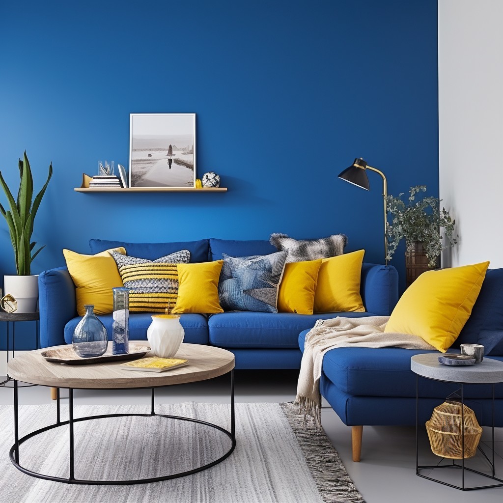 Yellow and Royal Blue Colour Combination
