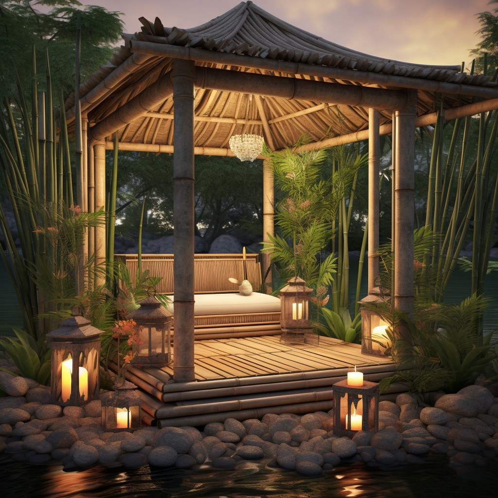 Zen Garden - Gazebo Decor