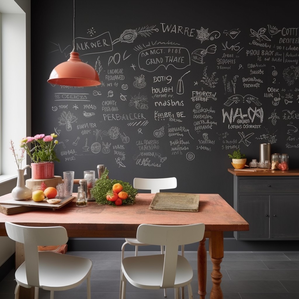 Chalkboard Paint Painted Accent Walls
