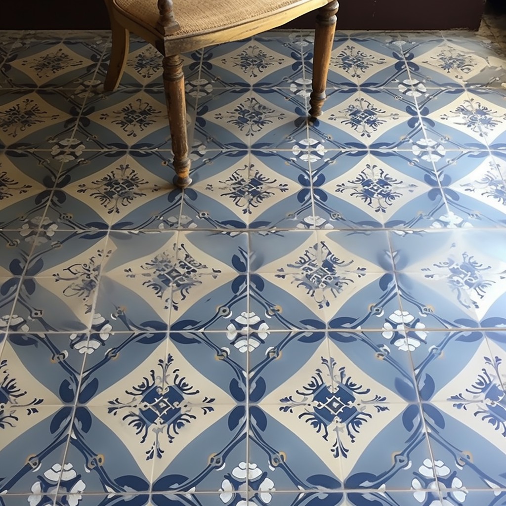 French Vintage Tile Pattern