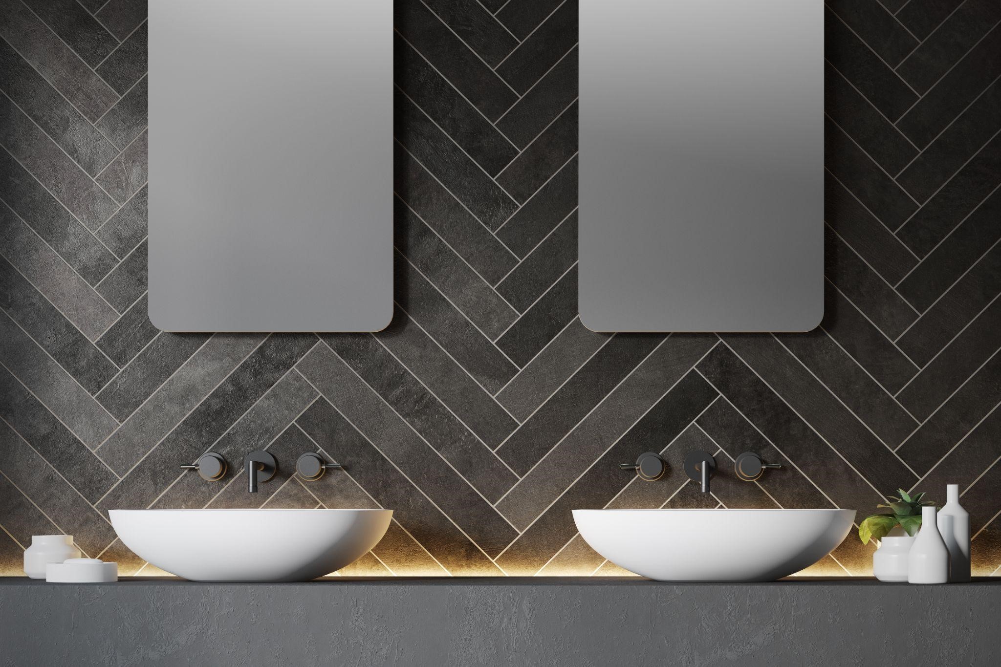 Geometric Patterns - Modern Bathroom Vanity Designs