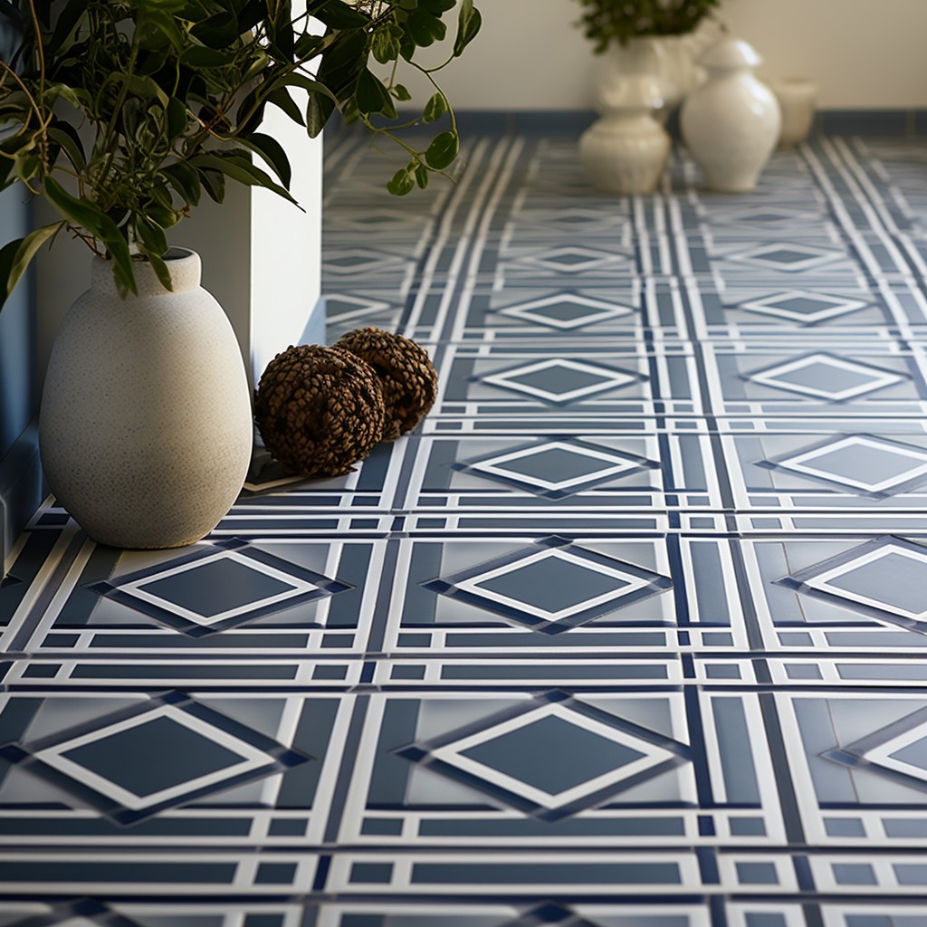 Greek Style Tiles Design for House