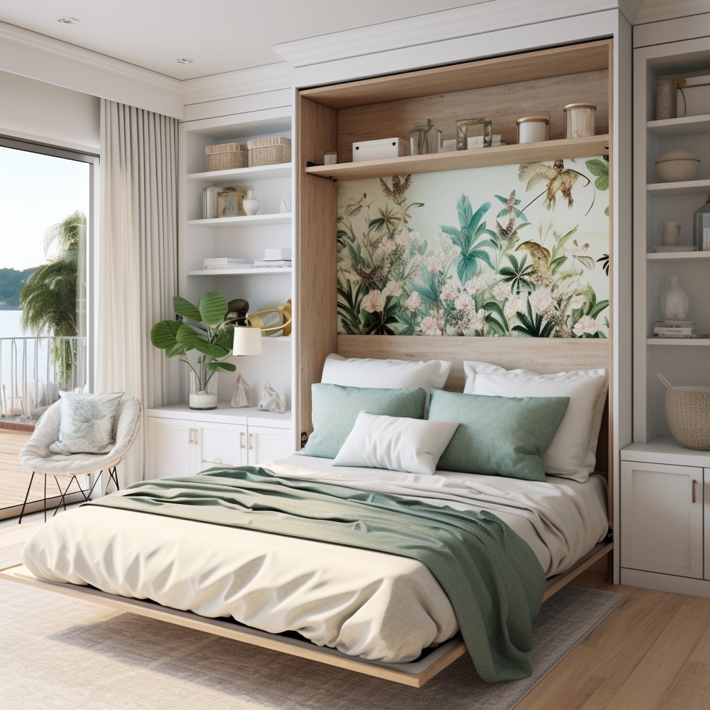 Introduce a Murphy Bed for a Small Guest Bedroom Design
