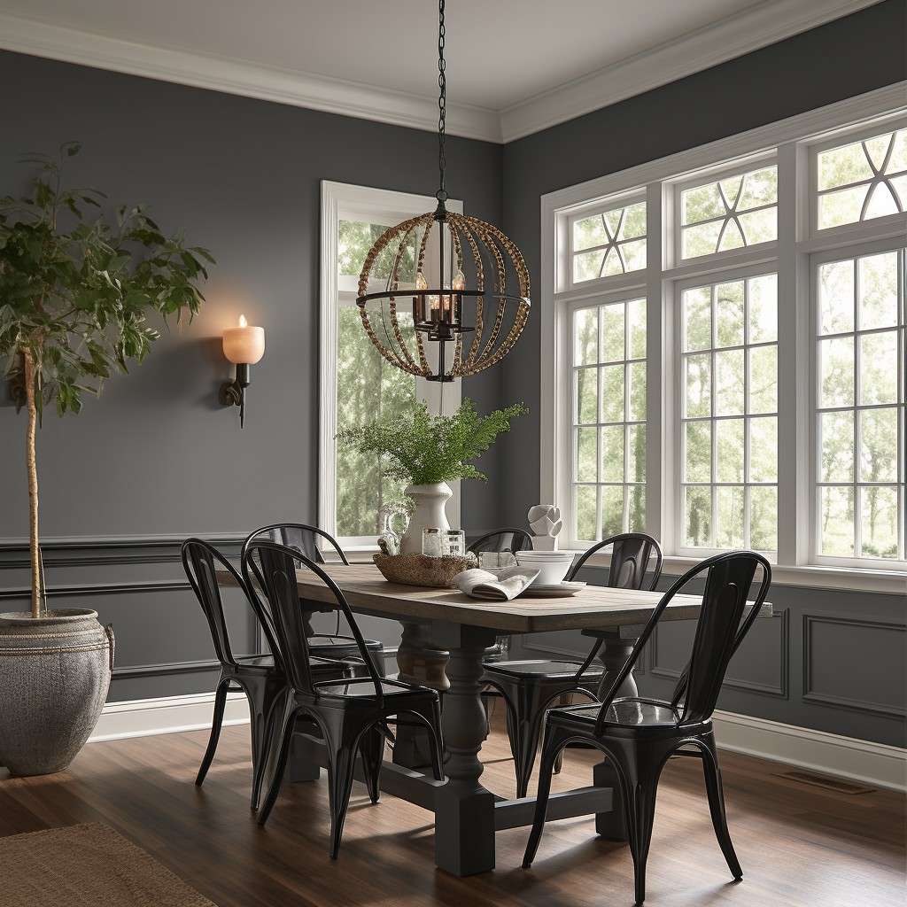 Kendall Charcoal - Dining Room Paint Colors