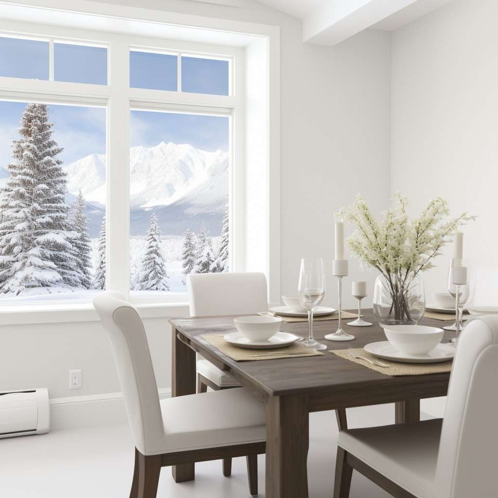 Mountain Peak White - Dining Room Colour Combination