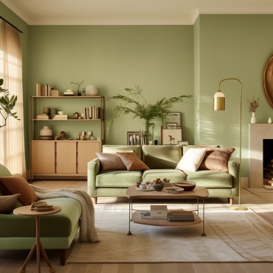 Pastel Shades of Pistachio Green- Color Replacing Dark Green in House Interior Design