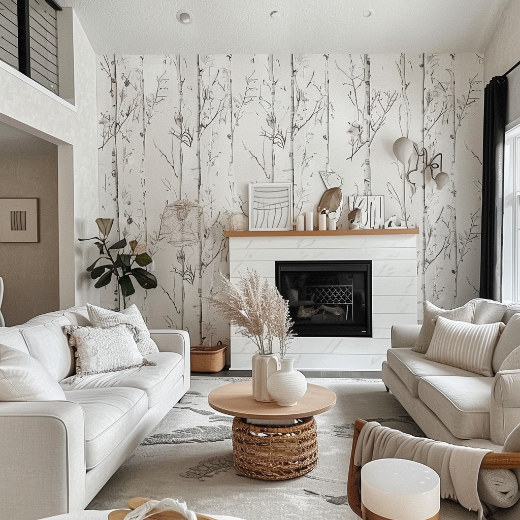 Revitalise Your Family Living Room with Wallpaper
