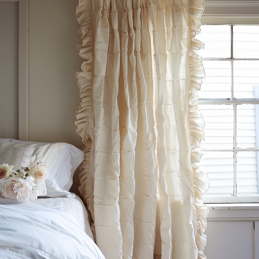Ruffled Makeshift Curtains