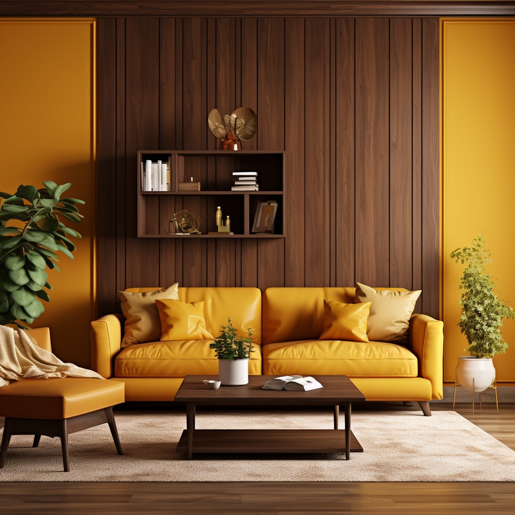 Warm Brown and Best Colour Combination with Mustard Yellow