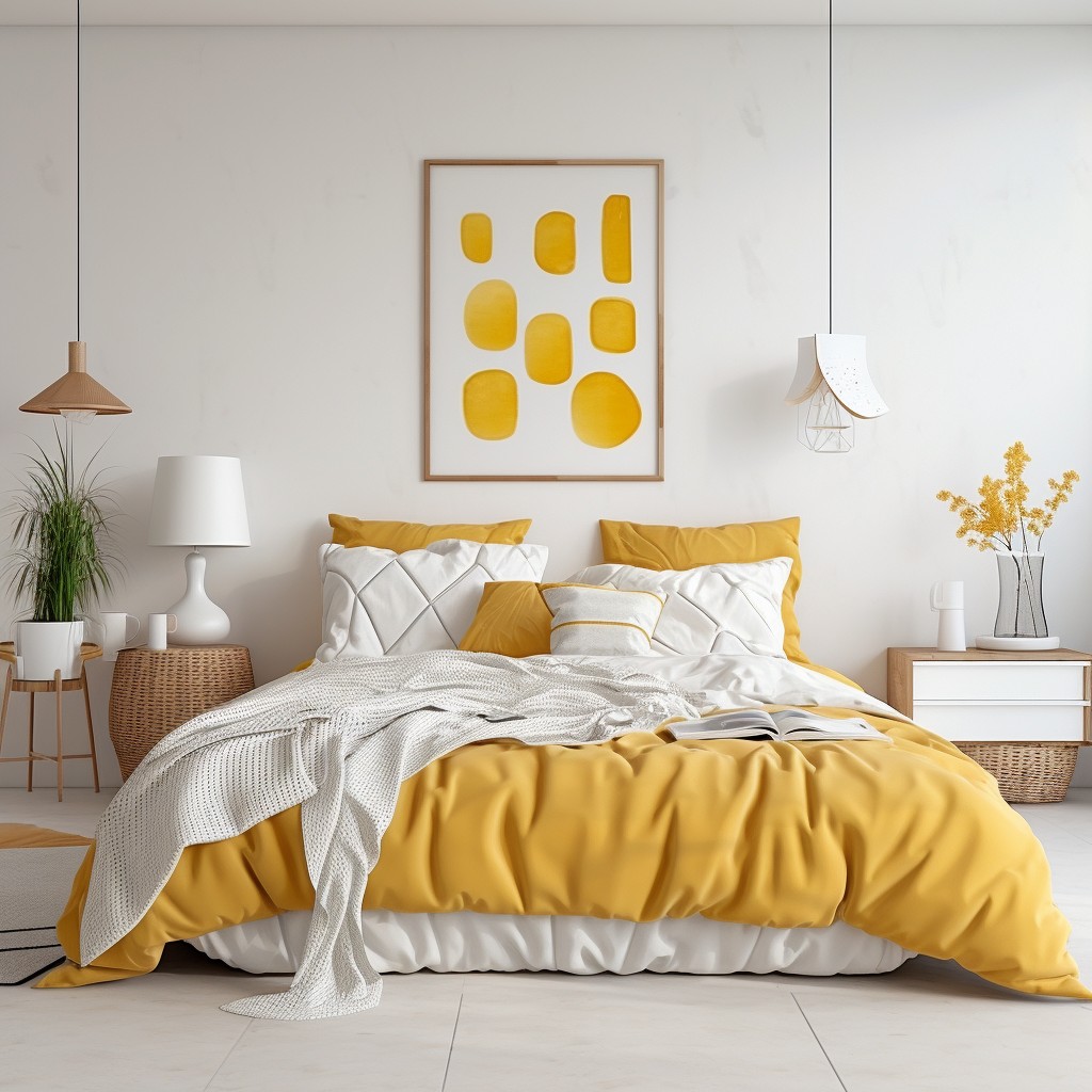 White with Mustard Colour Combination