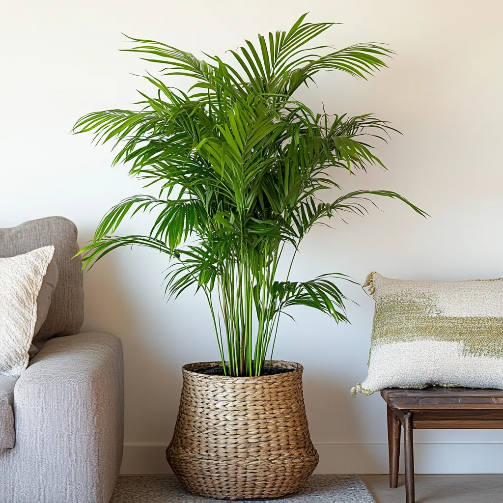 Bamboo Palm Plant Low Maintenance Indoor House Plants- Bamboo Palm Plant
