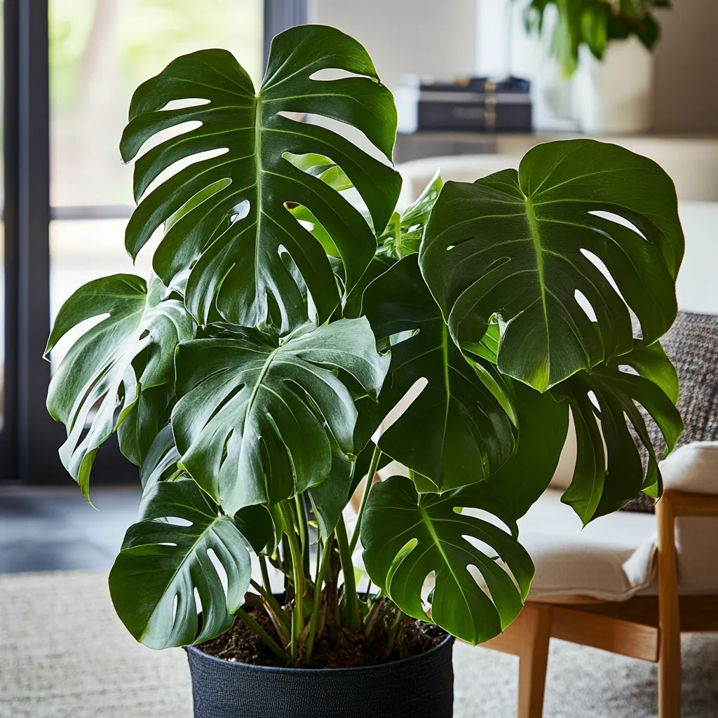 Monstera Deliciosa Plant Low Maintenance Indoor House Plants- Monstera Deliciosa Plant