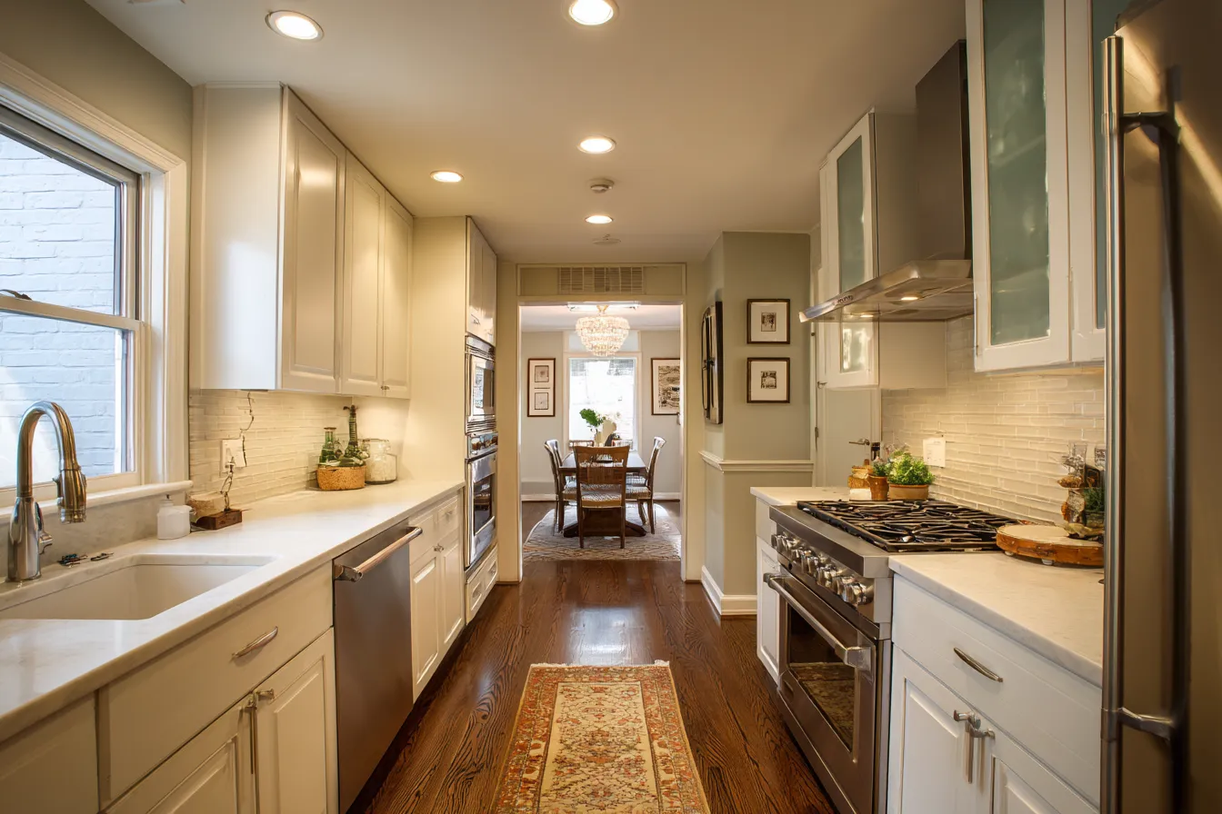 Adopt a Galley-Style Kitchen for small spaces Adopt a Galley-Style design for small kitchen architecture