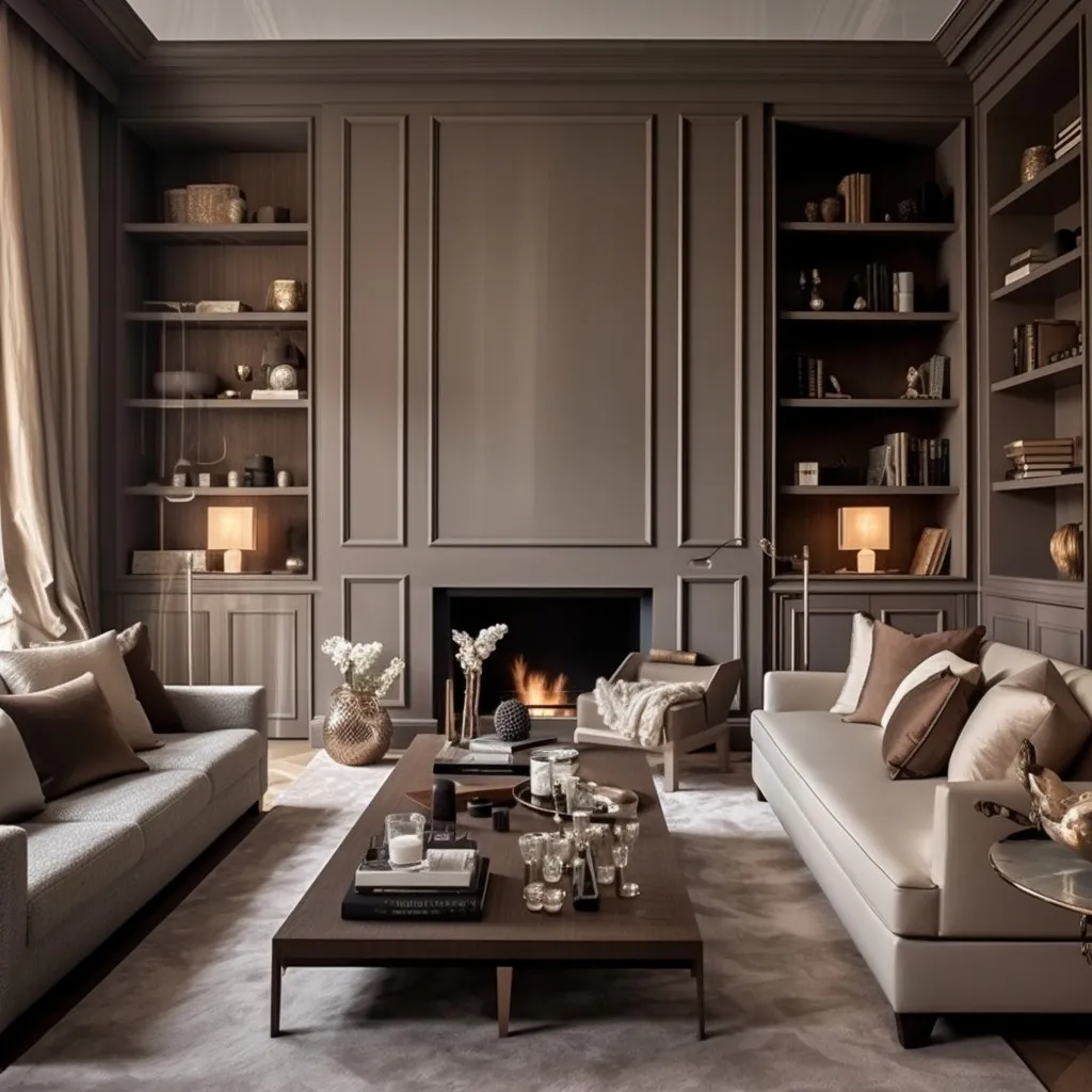 Ash Grey and Taupe Brown Combination