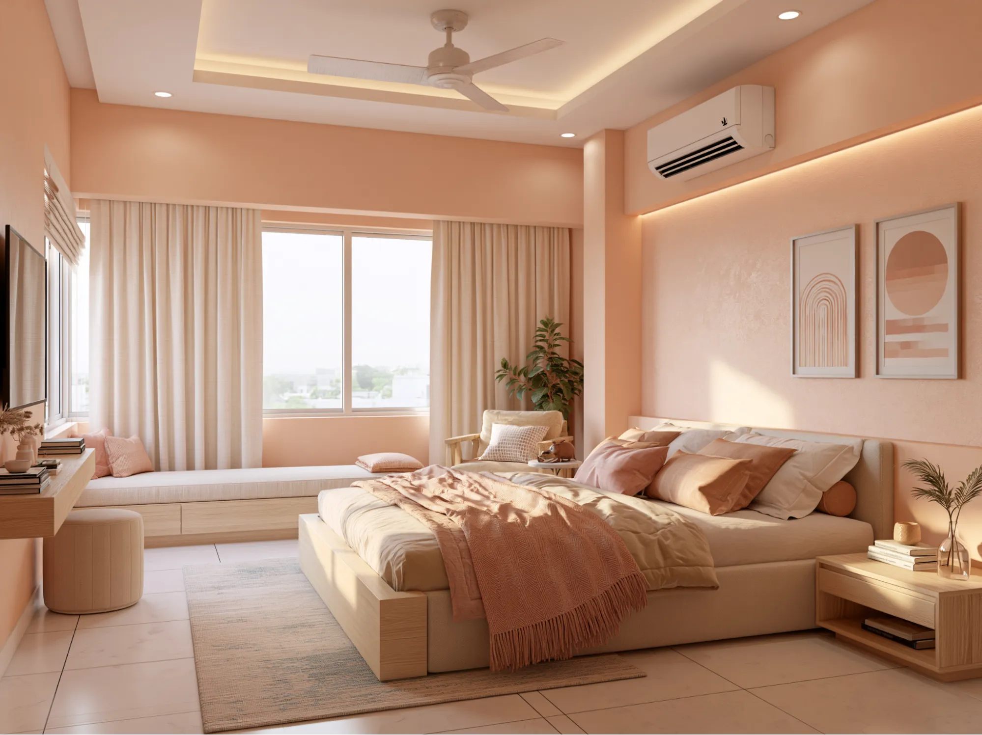 Best Approach to Use Light Orange Colour in Home