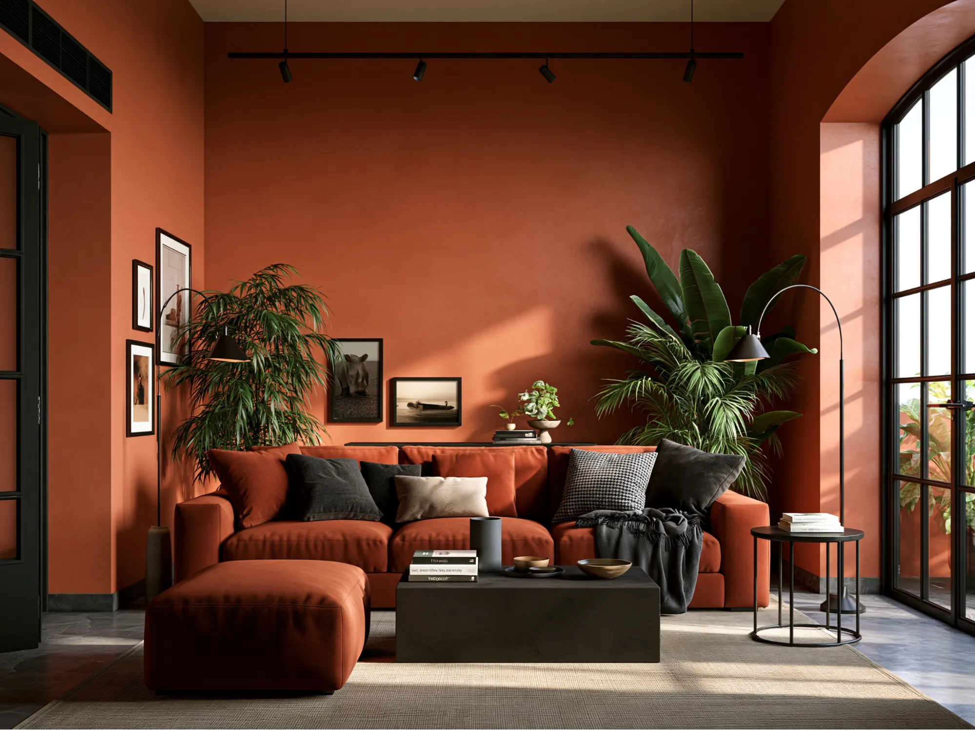 Black and Orange Colour Combination