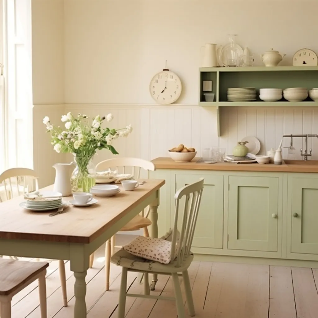 Buttercream and Wood Colour Combination