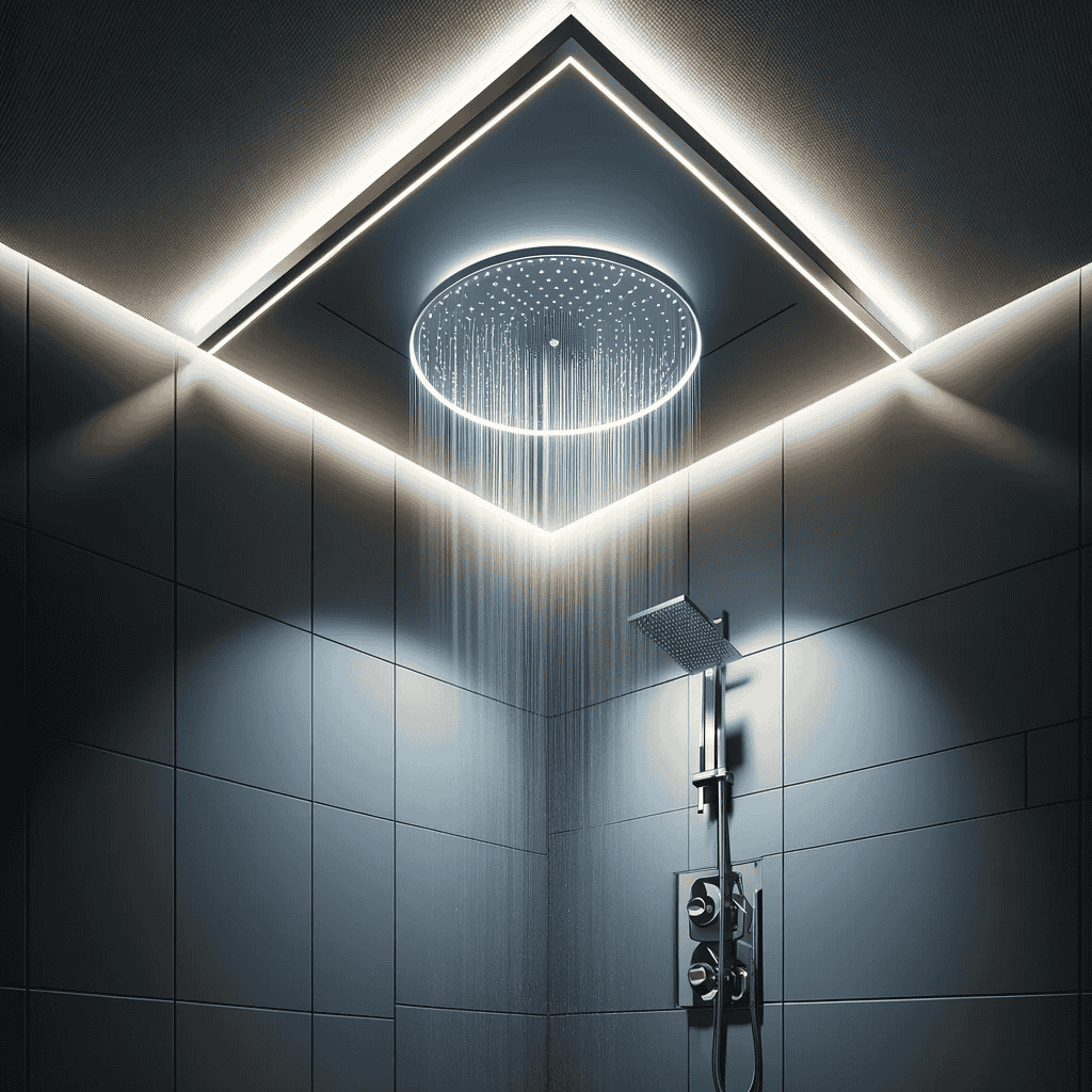 Ceiling Mounted Shower - New Light Design for Home