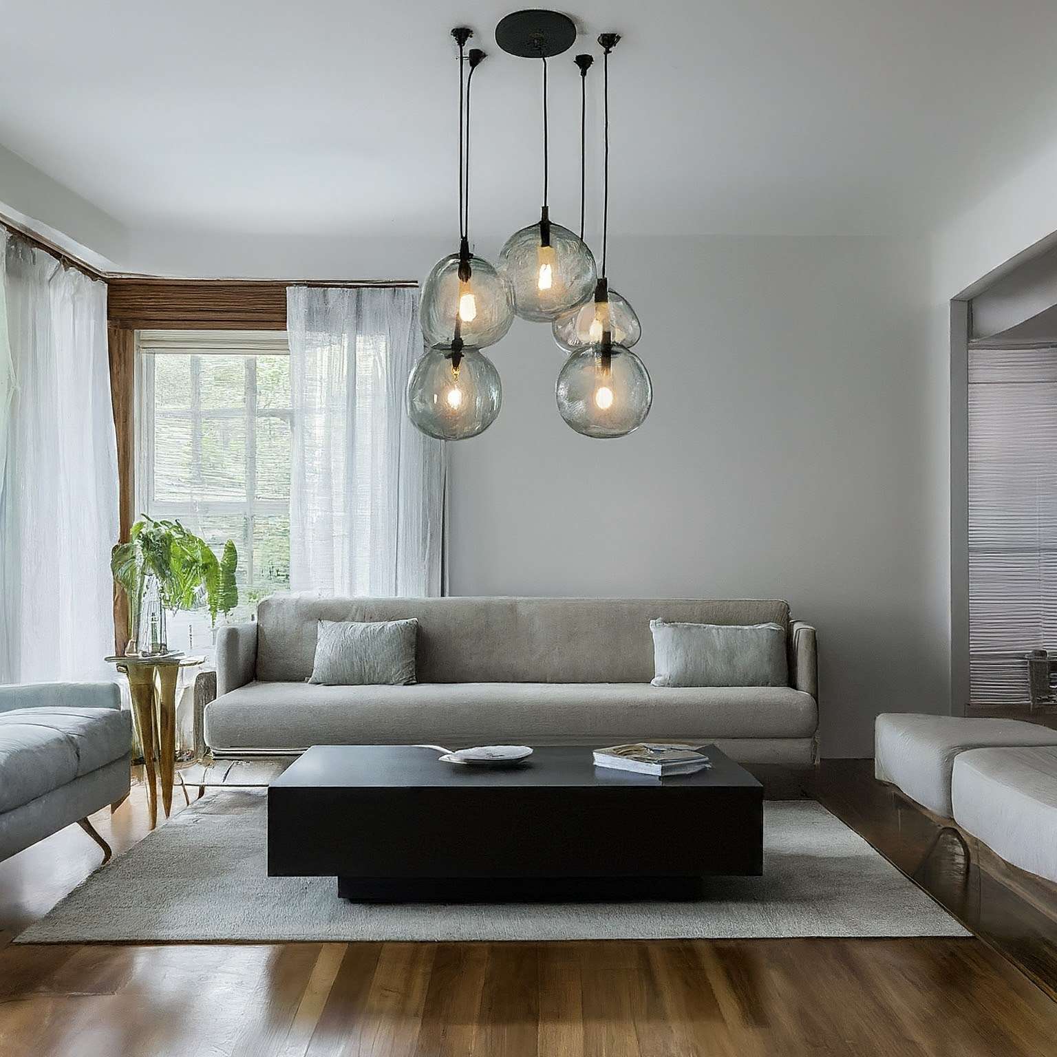 Clustered Pendants - Interior Lighting Design