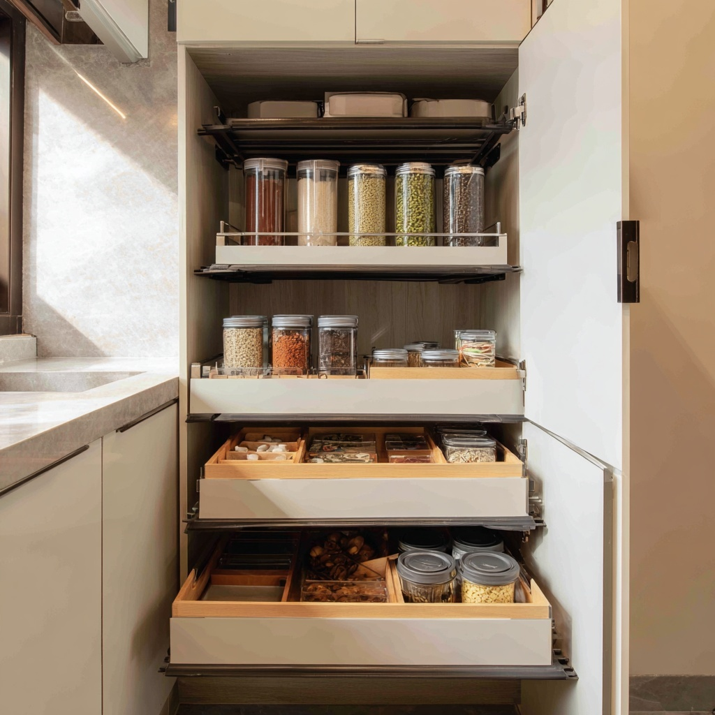 Cupboard Design and Internal Organisation Guidance for Small Kitchen