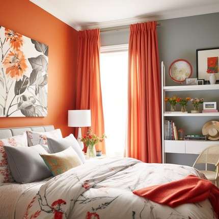 Curtains Matching Your Wall Color- Contemporary Window Treatment Ideas