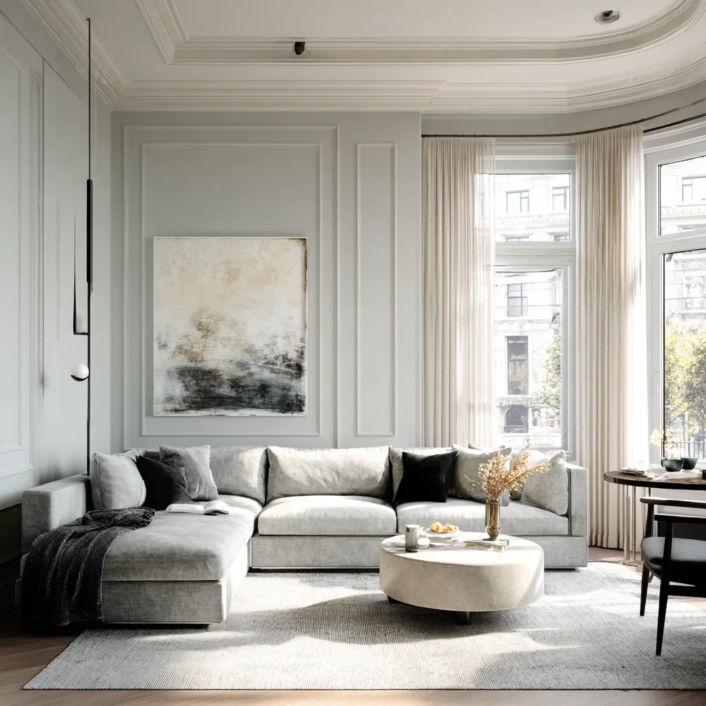 Grey and White Light Colour Combination for Walls Grey and White Light Colour Combination