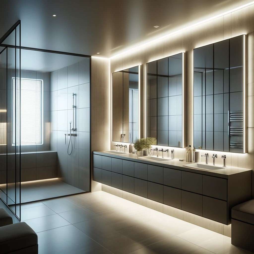 Illuminated Bathroom Mirror Design Ideas