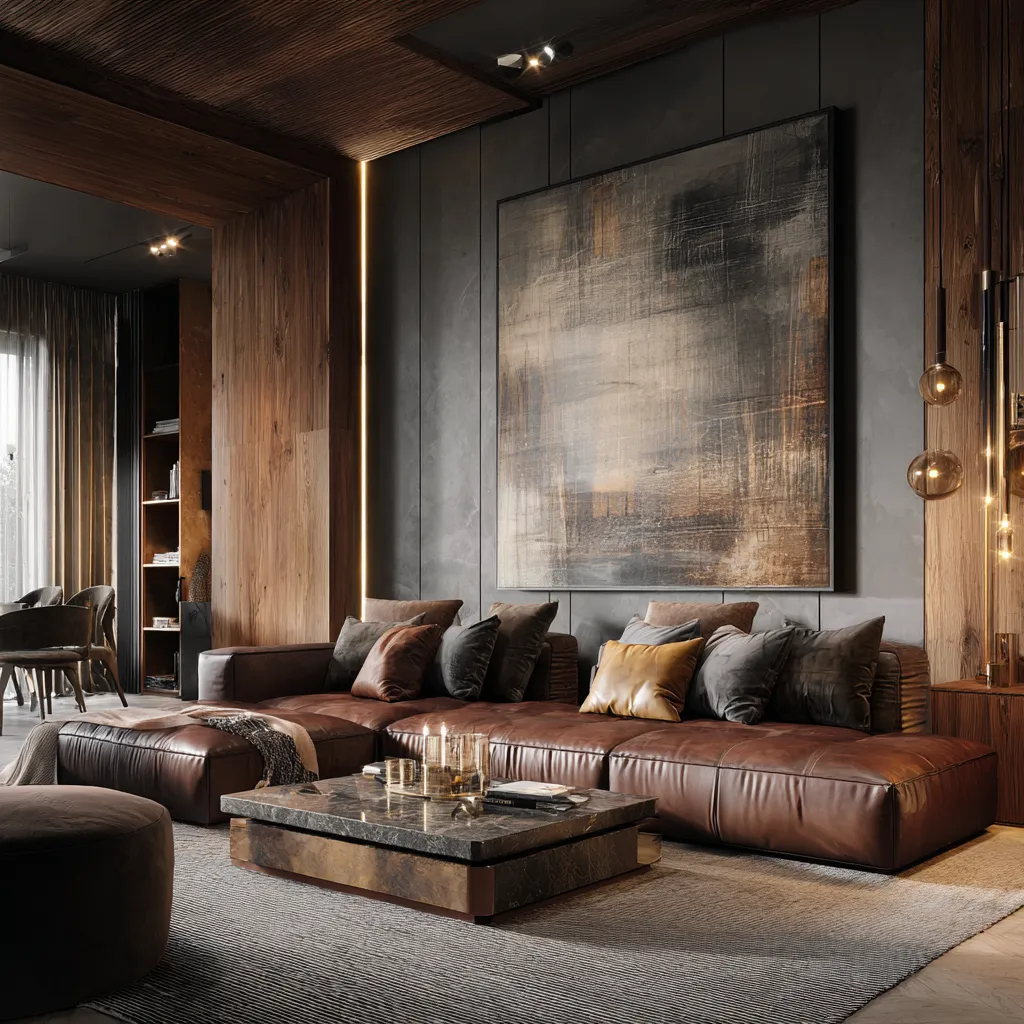 Keep the Simple Decor to Style a Luxury Grey And Brown Living Room Keep Decor Minimal in Luxury Grey And Brown Living Room