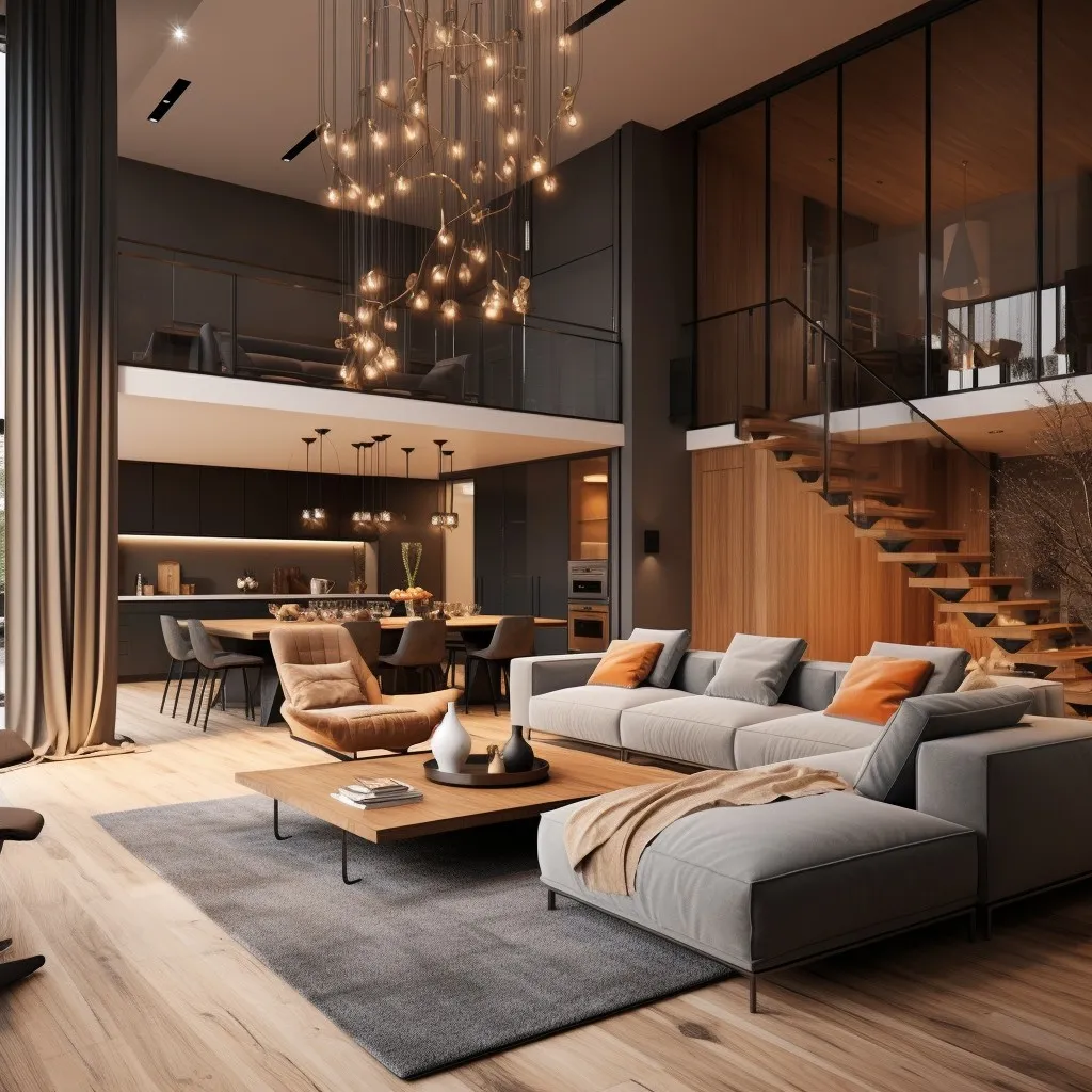 Light Grey and Honey Brown Combination