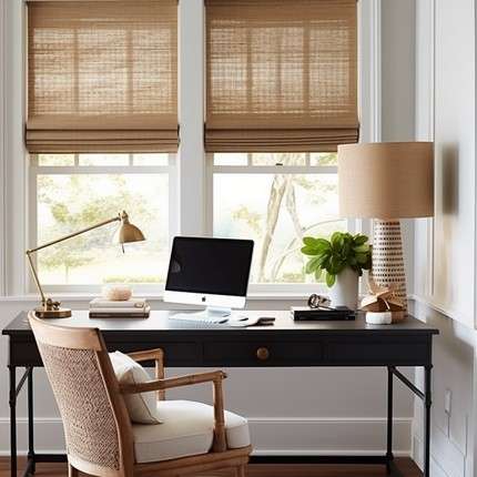 Mid Century Modern-Inspired Shades- Window Treatments for Small Windows