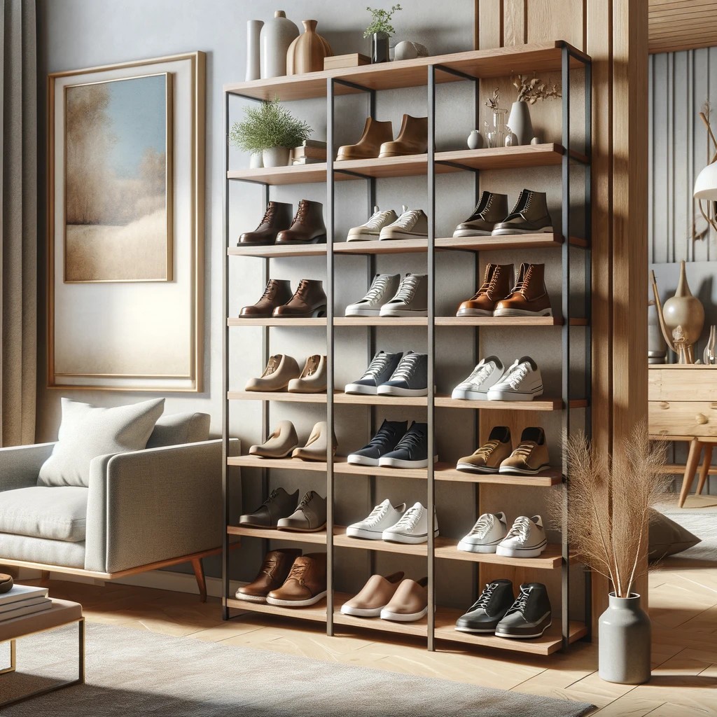 Creative shoe rack design sale