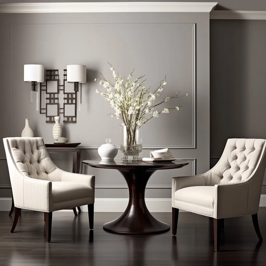 Pearl Grey and Chocolate Brown Combination