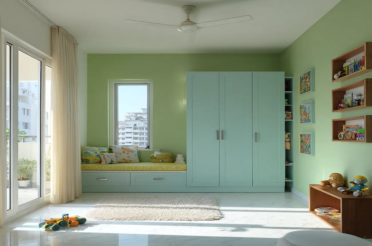 Pista Green Kids' Room Interior design