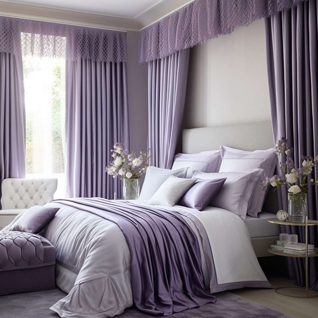 Royal Purple and Soft Lilac- Best Color Combination for Curtains