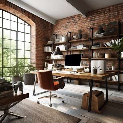 Rustic Charm Brick- Office Color