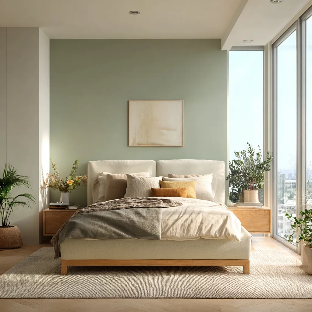 Sage Green and Ivory Light Colour Combination for Walls Sage Green and Ivory Light Colour Combination
