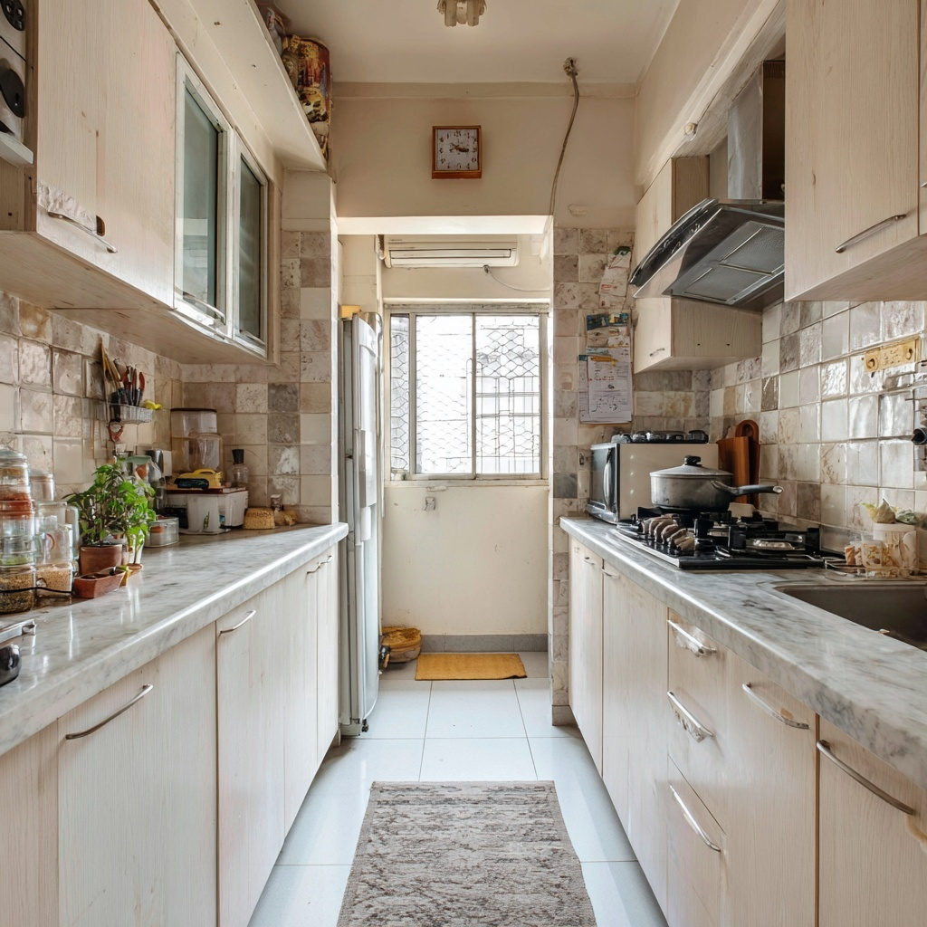 Small Parallel Kitchen Design