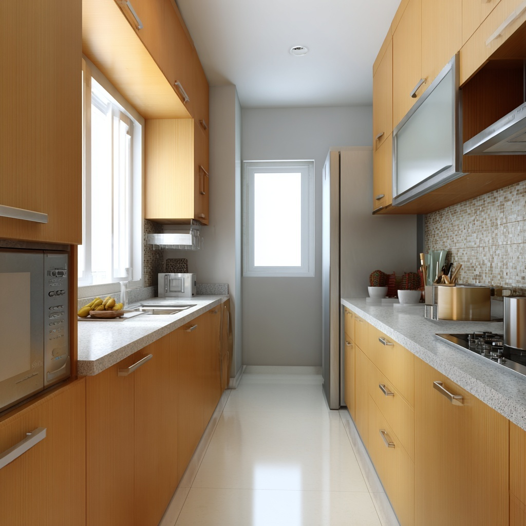 Small Straight Kitchen Design