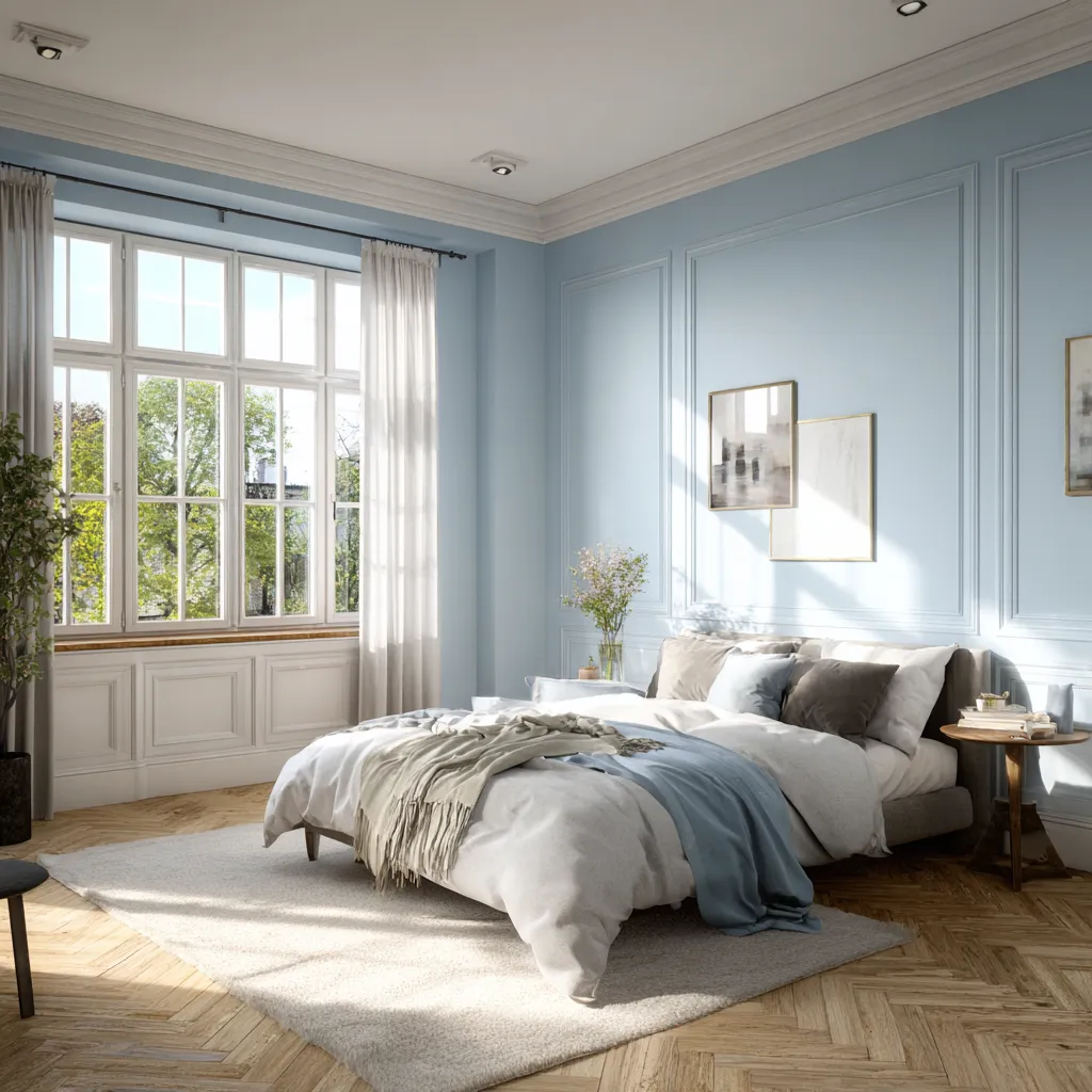 Soft Blue and White Light Colour Combination for Walls Soft Blue and White Light Colour Combination