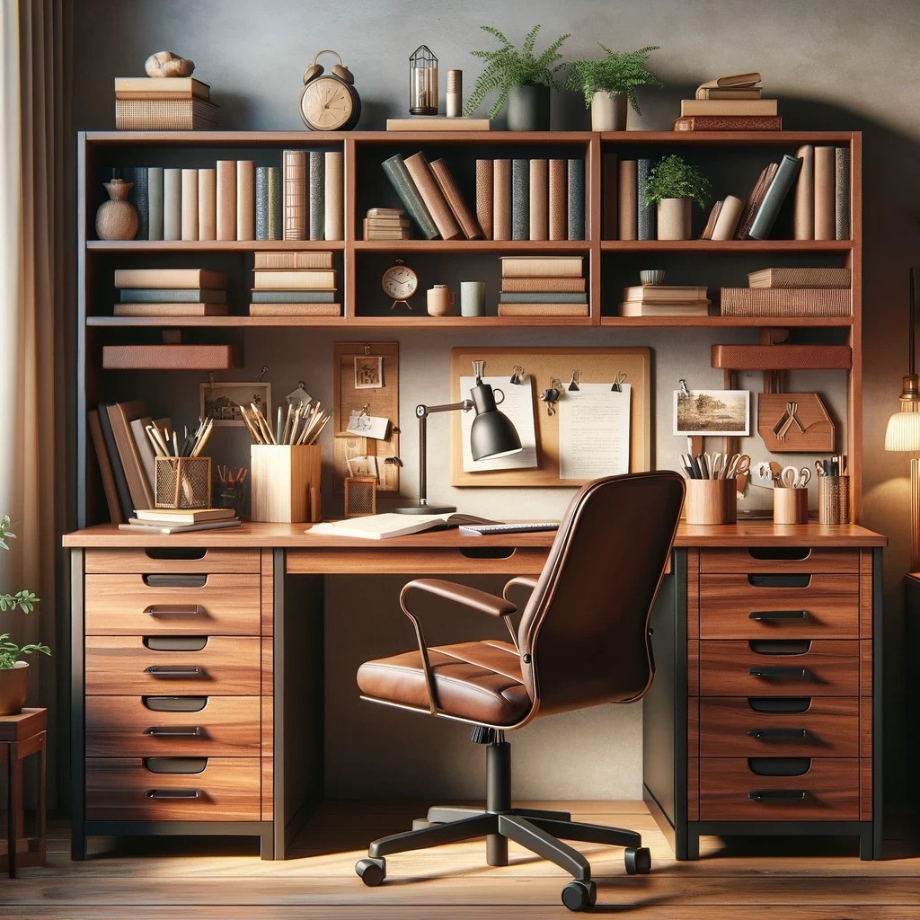 Study Tables With Bookshelf Designs Study Tables With Bookshelf Designs