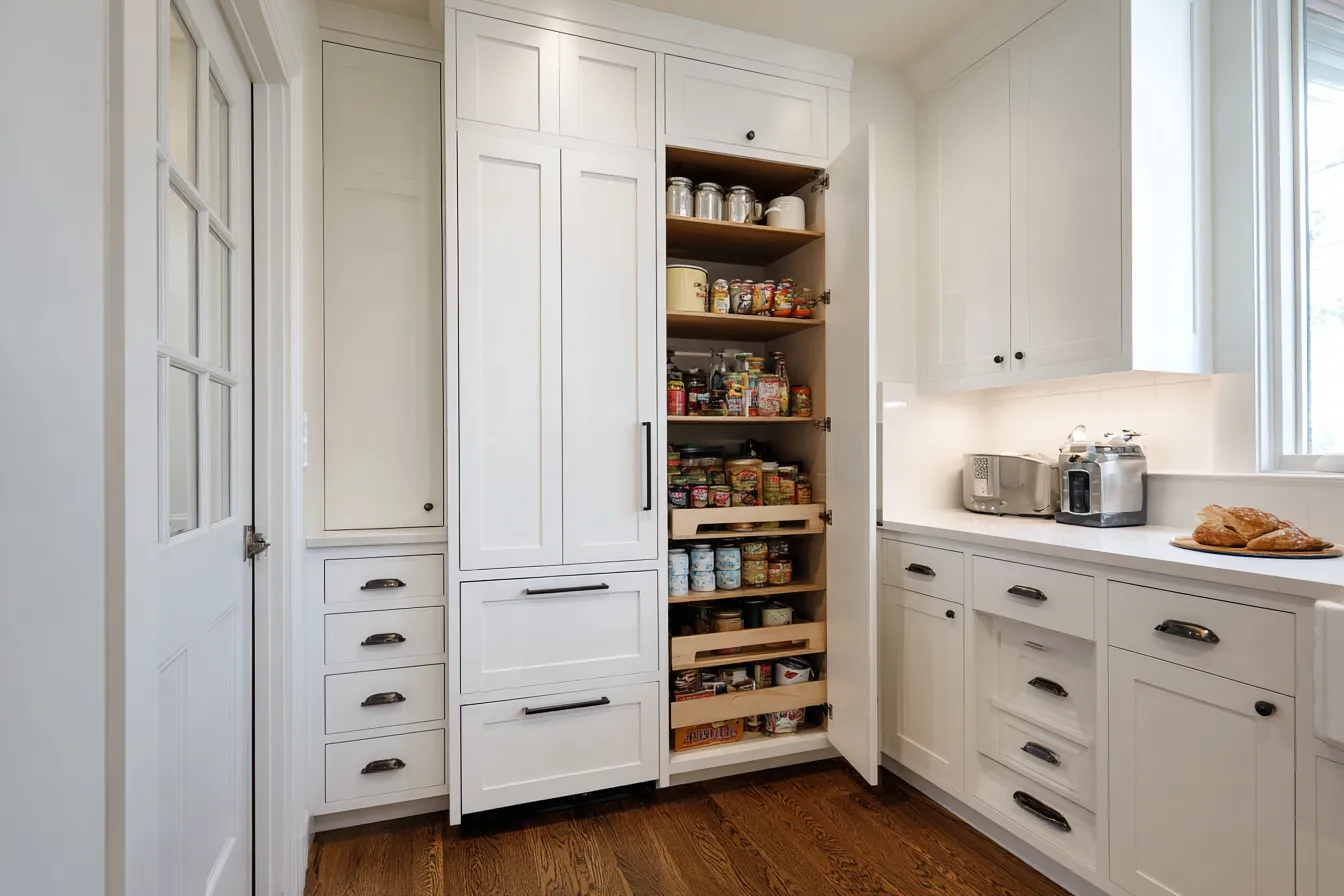 Use Floor-to-Ceiling Cabinetry in small kitchen Use Floor-to-Ceiling Cabinetry- small kitchen cupboard designs
