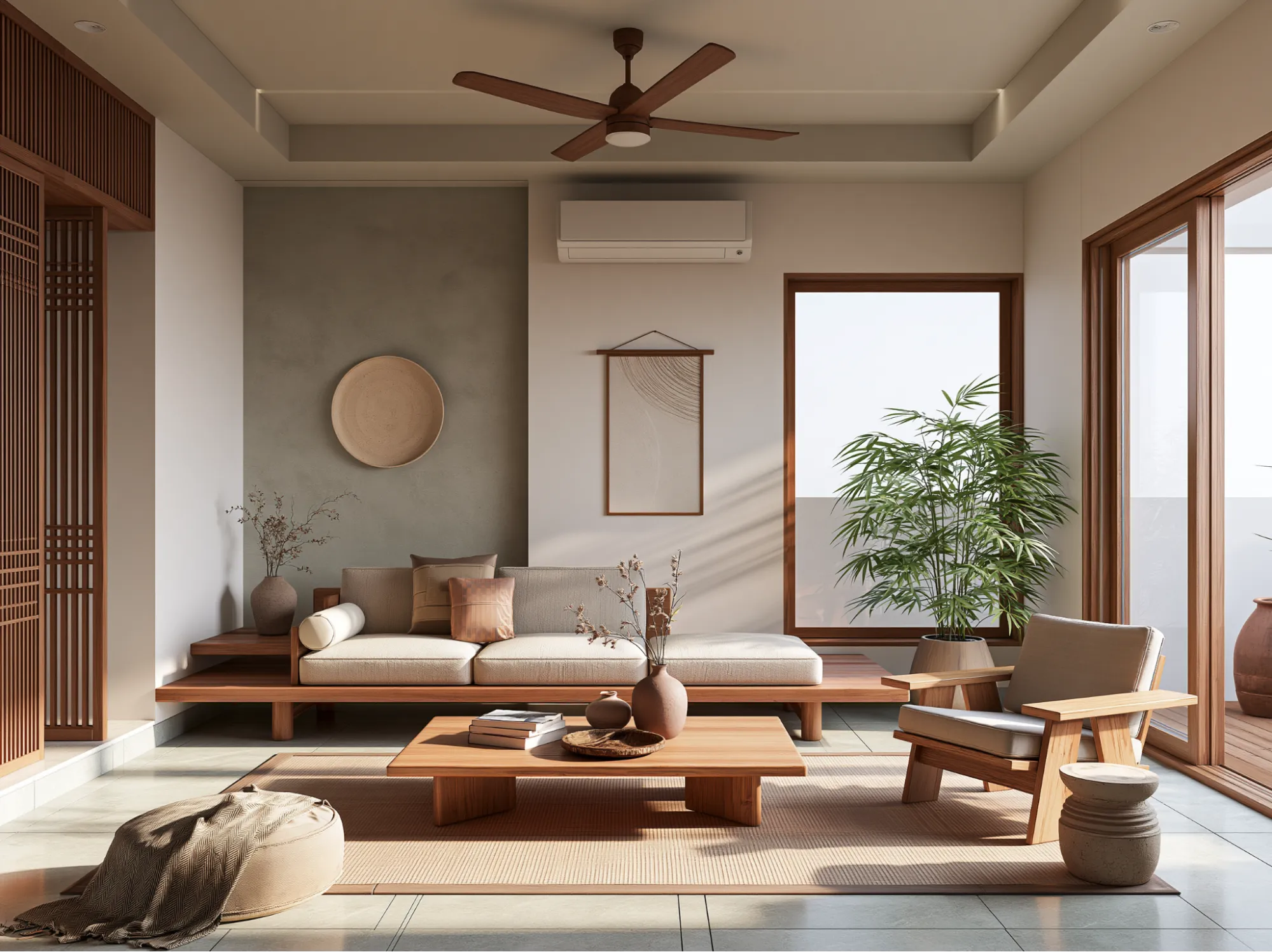 Wood Color Palettes with Japandi Interiors