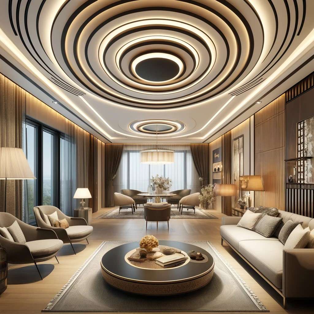 Circular POP Design for Home Ceilings