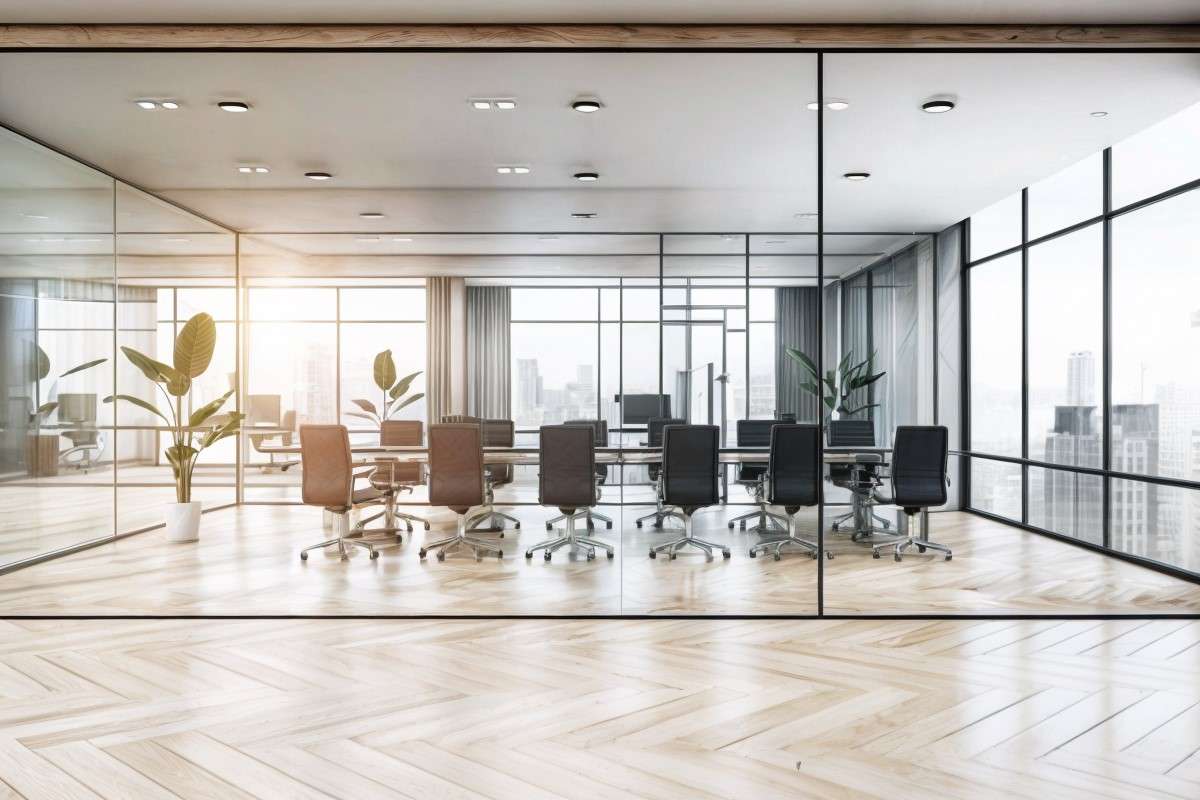 Floor To Ceiling Glass Partition Design for Office