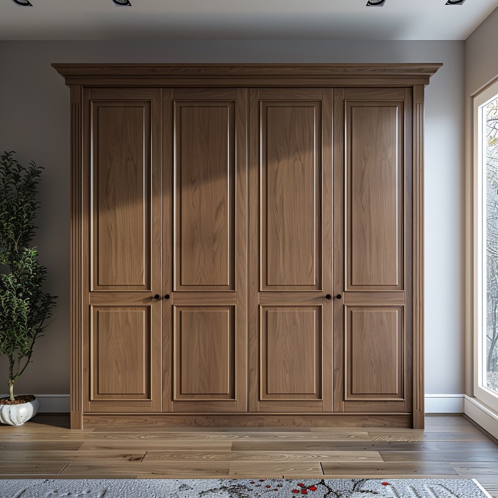 Functional Two-Door Wardrobe Design